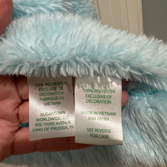 Lilly Pulitzer Light Blue Fuzzy Jacket - Picture 5 of 6